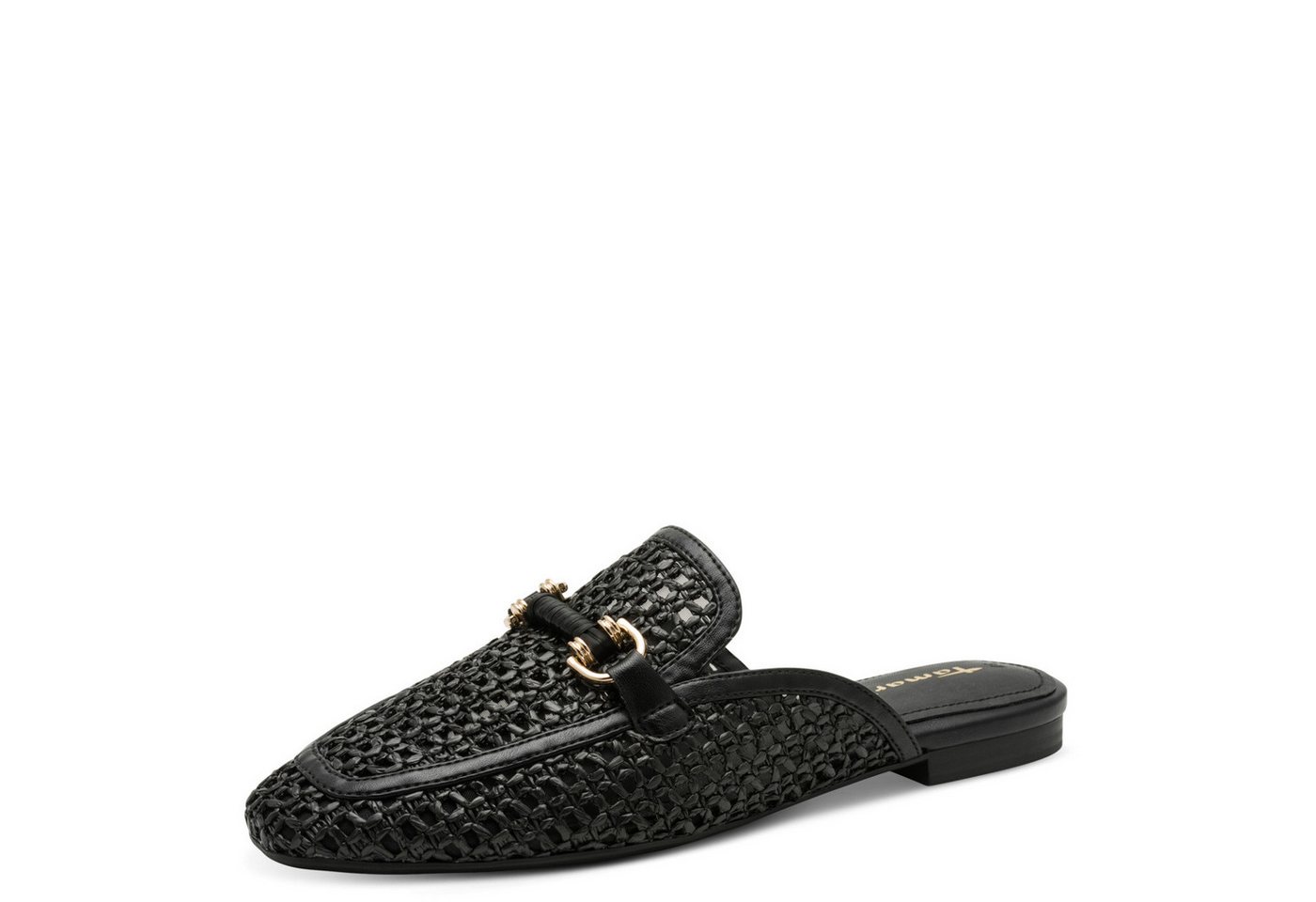 tamaris Sabot, Blockabsatz, Schlupfschuh, Businessschuh mit Schmuckelelment