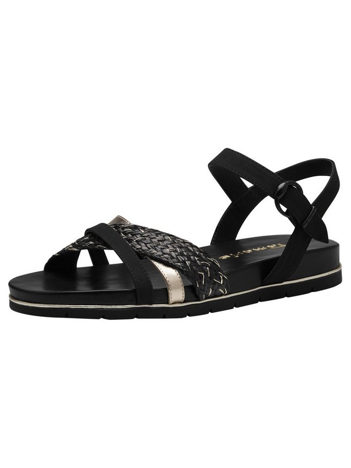 tamaris TOUCH-IT flach kein Absatz 1-28145-42 Sandale TOUCH-IT (schwarz)