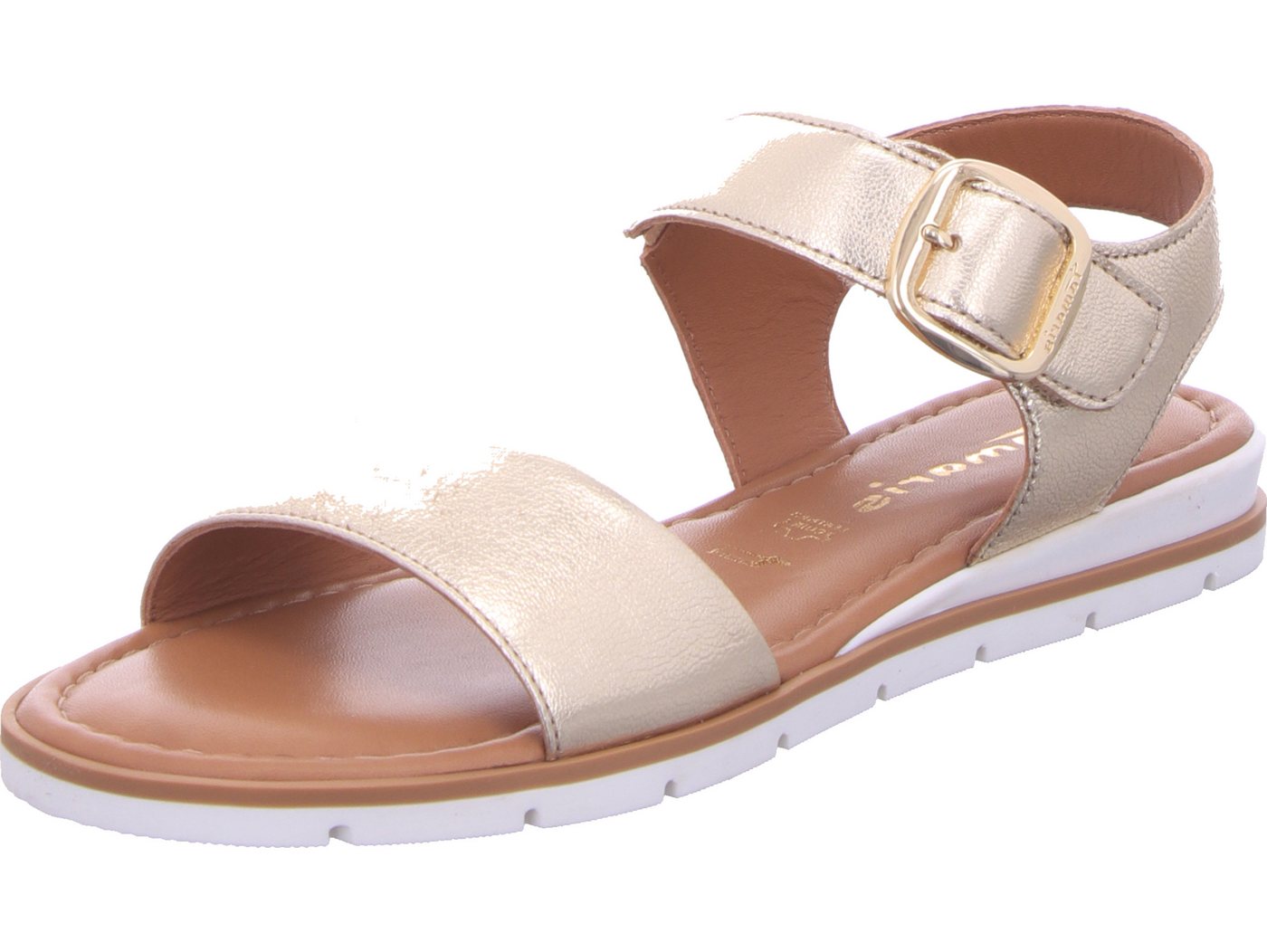 tamaris Sandale echtes Leder (gold)