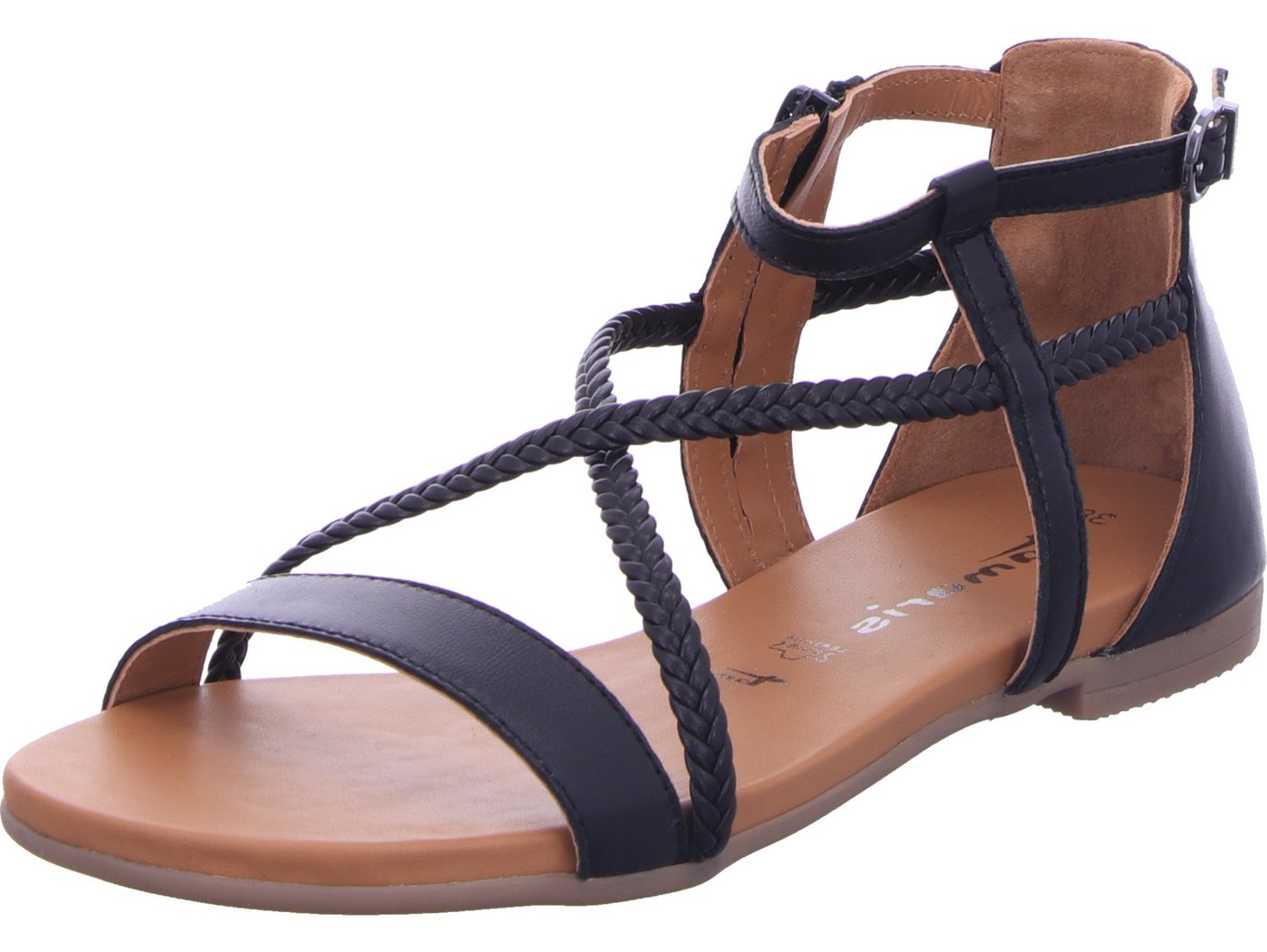 tamaris Sandale echtes Leder (schwarz)