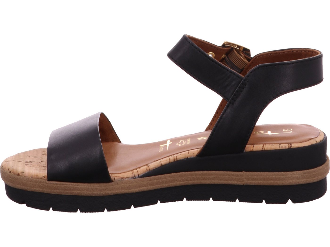 tamaris Sandale echtes Leder (schwarz)