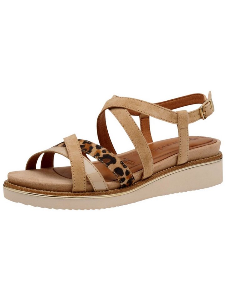 tamaris Sandalen Leder Riemchensandale (braun)