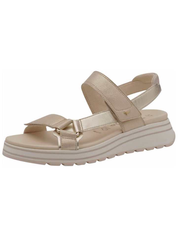 tamaris Sandalen Leder Riemchensandale (Champagne)