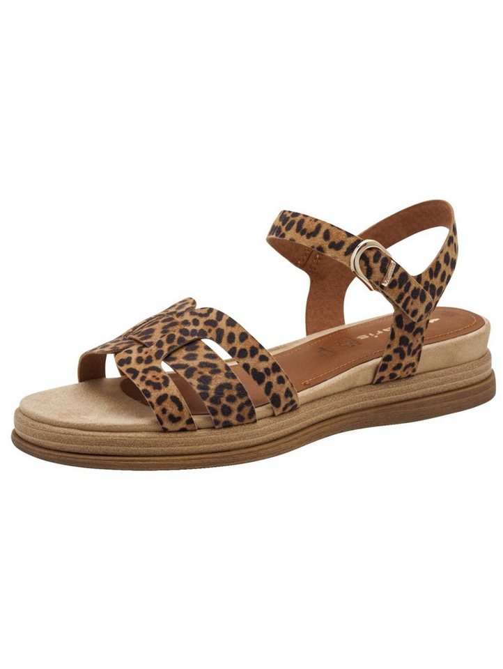 tamaris Sandalen Leder Riemchensandale (Leopard)
