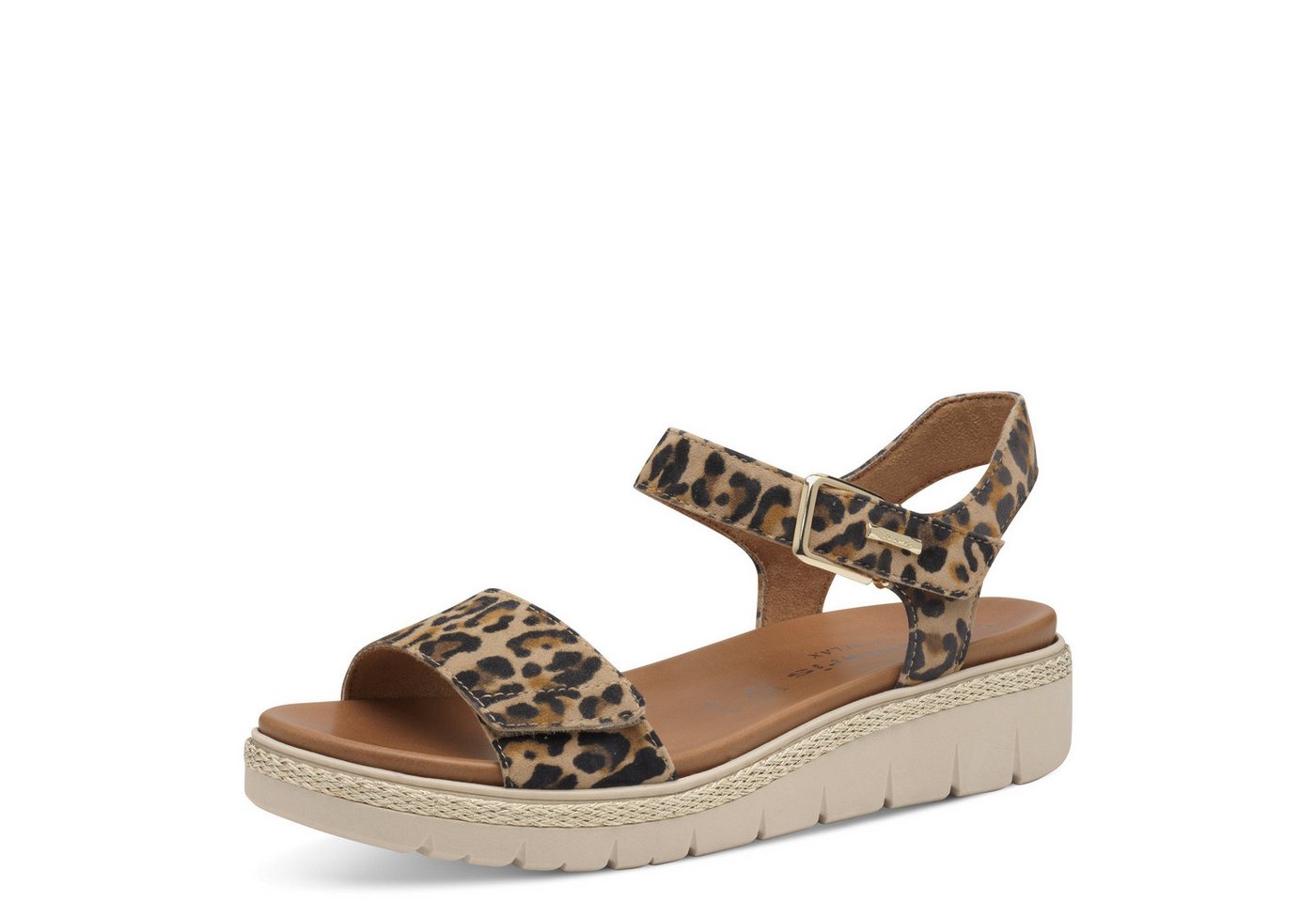 tamaris Ledersandalette Sandale (braun)