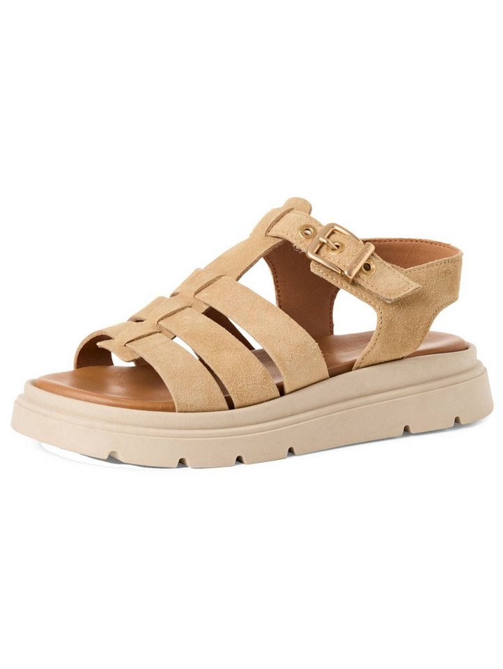 tamaris Sandalen Leder Schaftsandalette