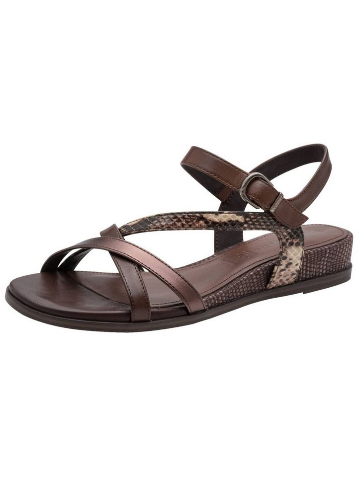 tamaris Sandalen Leder/Textil Riemchensandale