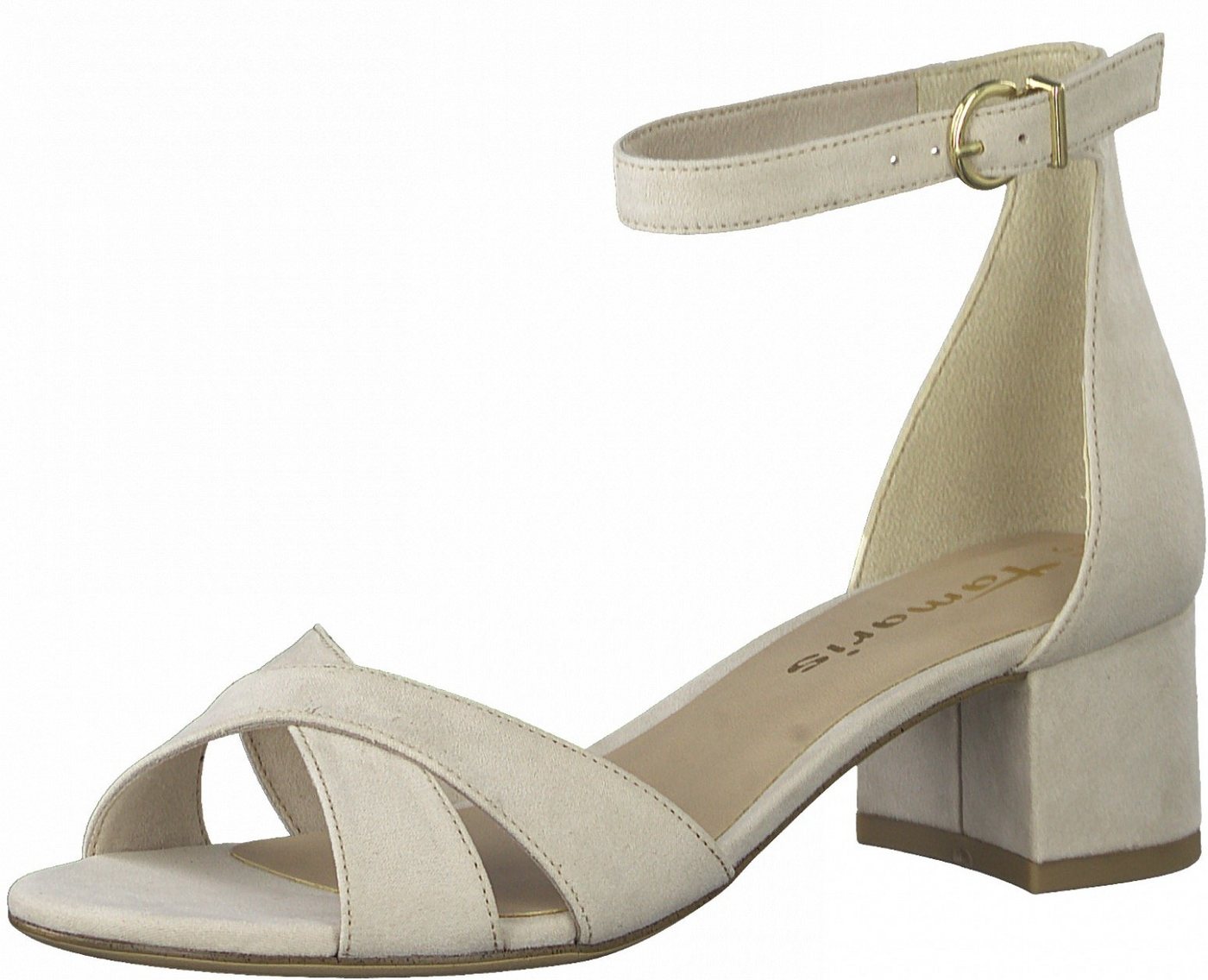 tamaris Sandalette, Blockabsastz, Sommerschuh, Riemchensandale mit Kreuzbandage