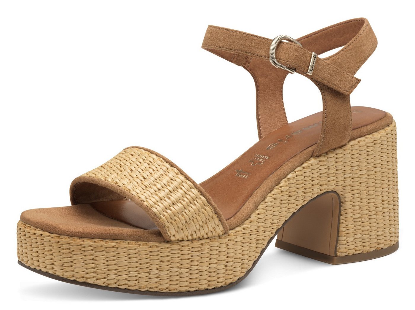 tamaris Sandalette, Blockabsatz, Plateau, Riemchensandale mit Touch it-Ausstattung