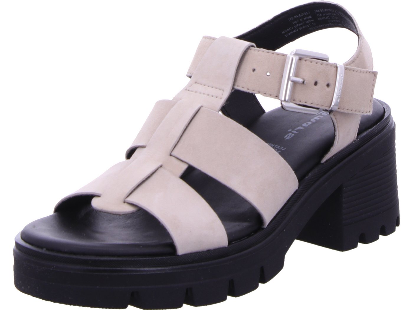 tamaris Sandalette echtes Leder (grau)