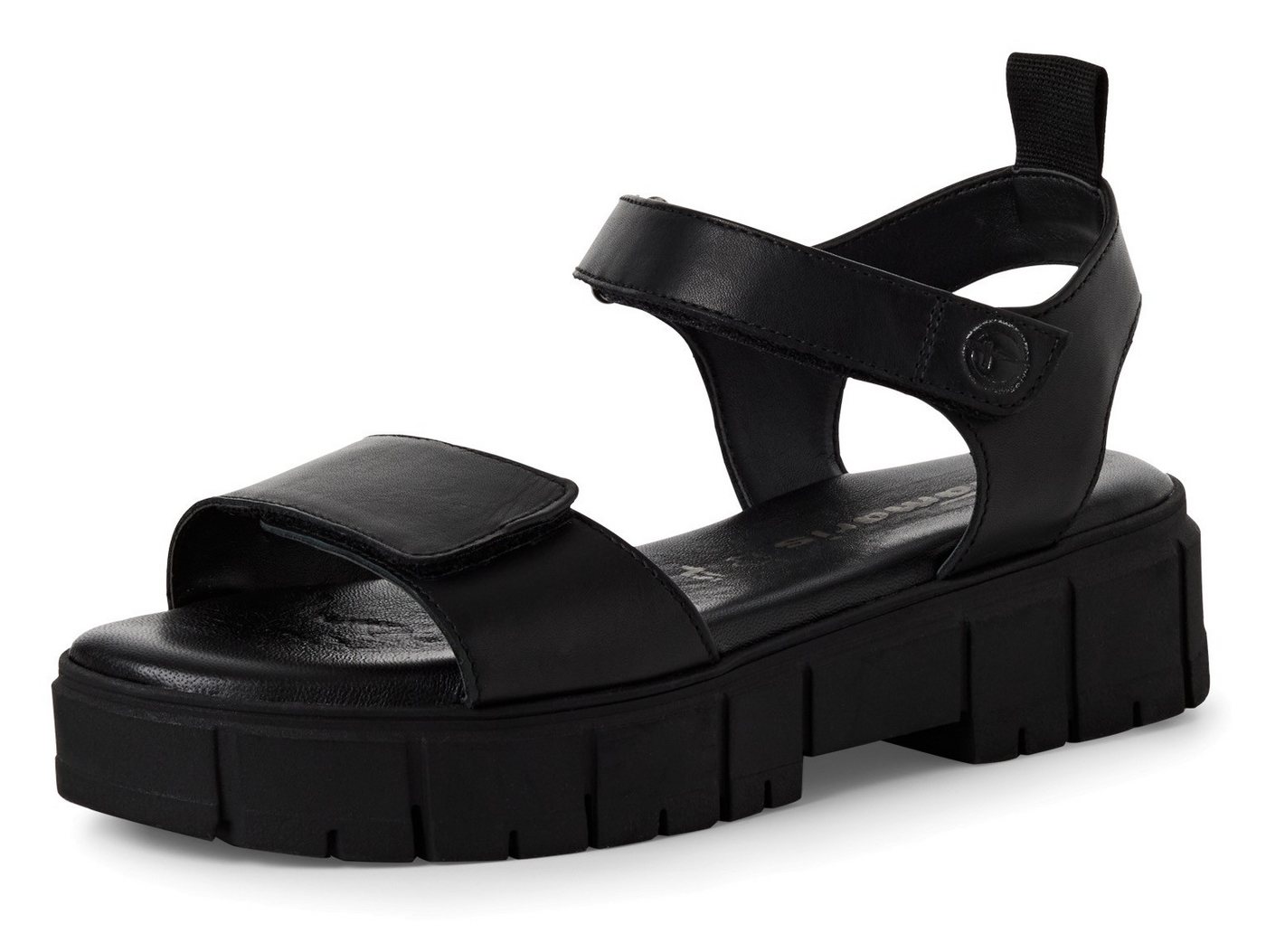 tamaris Sandalette, Plateau, Riemchensandale, Sommerschuh mit Klettverschlüssen