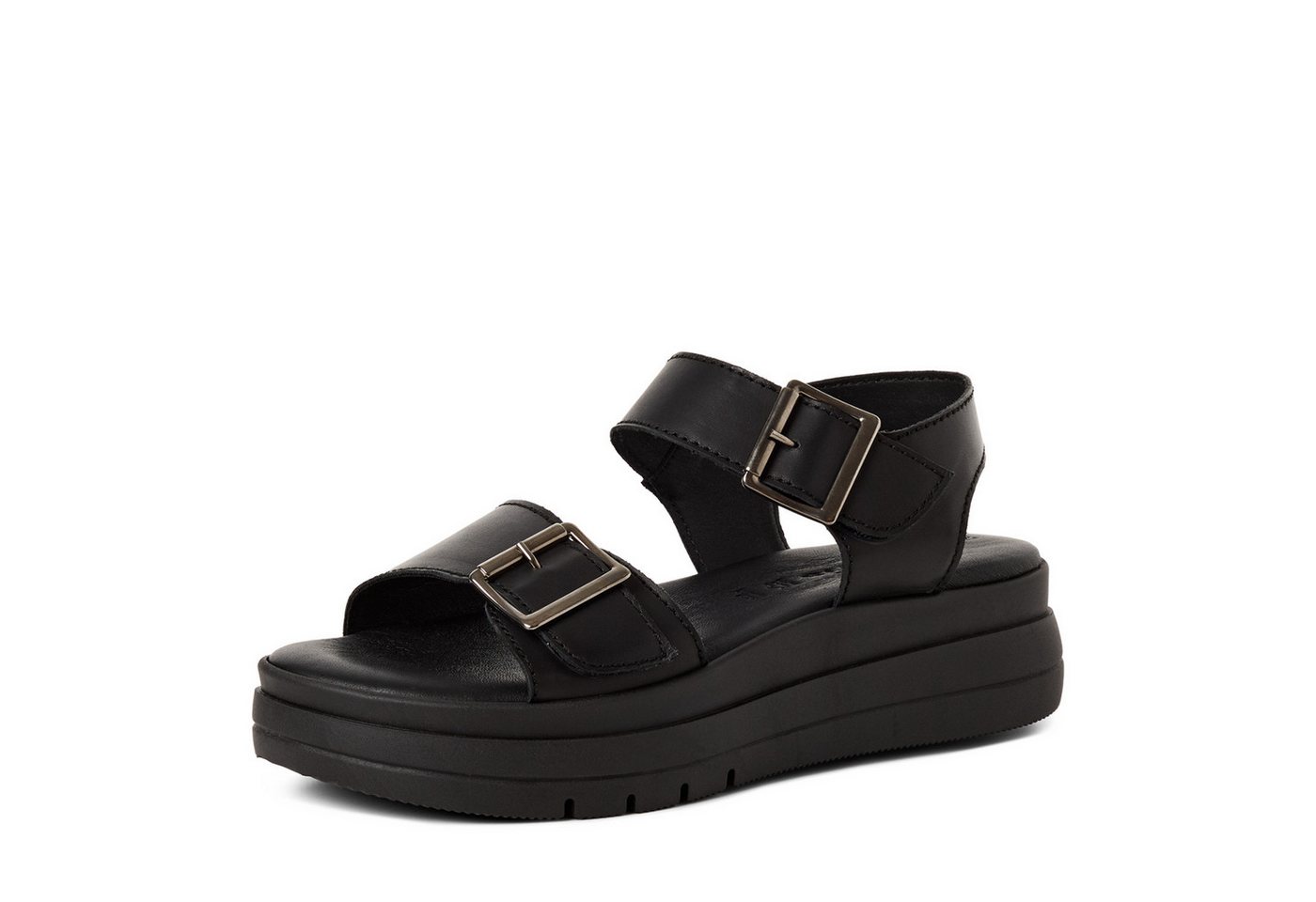 tamaris Sandalette Plateau, Riemchensandale, Sommerschuh mit Logoschriftzug
