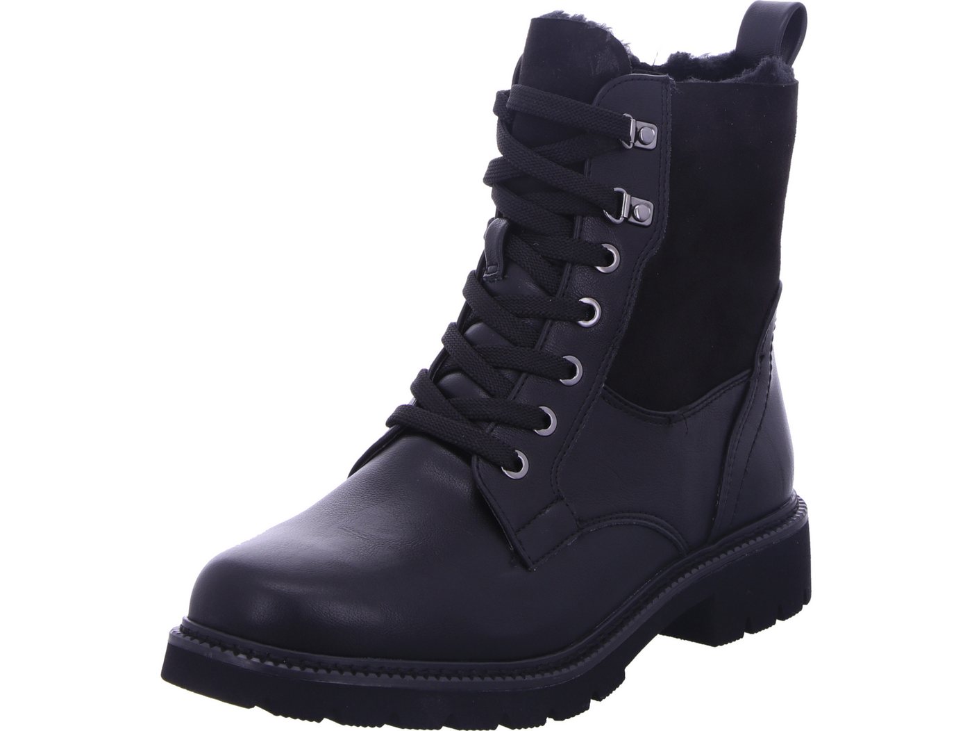 tamaris Schnürboots 100% vegan (schwarz)