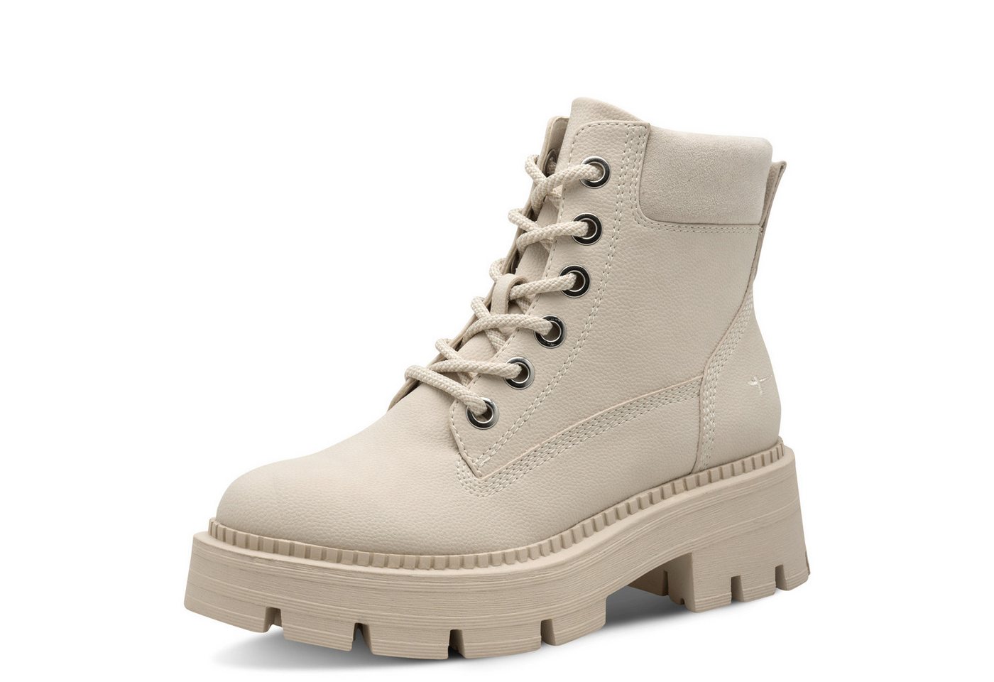 tamaris Schnürboots, Blockabsatz, Schnürstiefelette mit glänzenden Strasssteinen besetzt