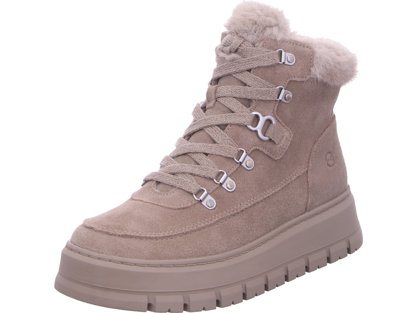 tamaris Schnürboots echtes Leder (grau)