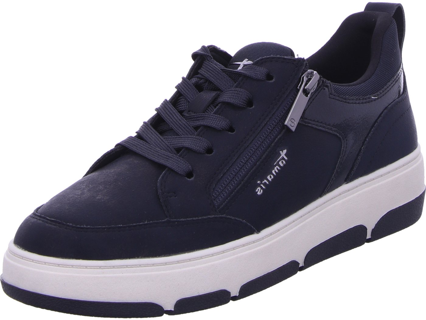 tamaris Schnürschuh 100% vegan (blau)
