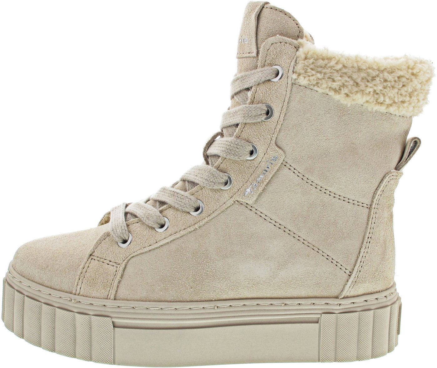 tamaris Schnürstiefelette (beige)