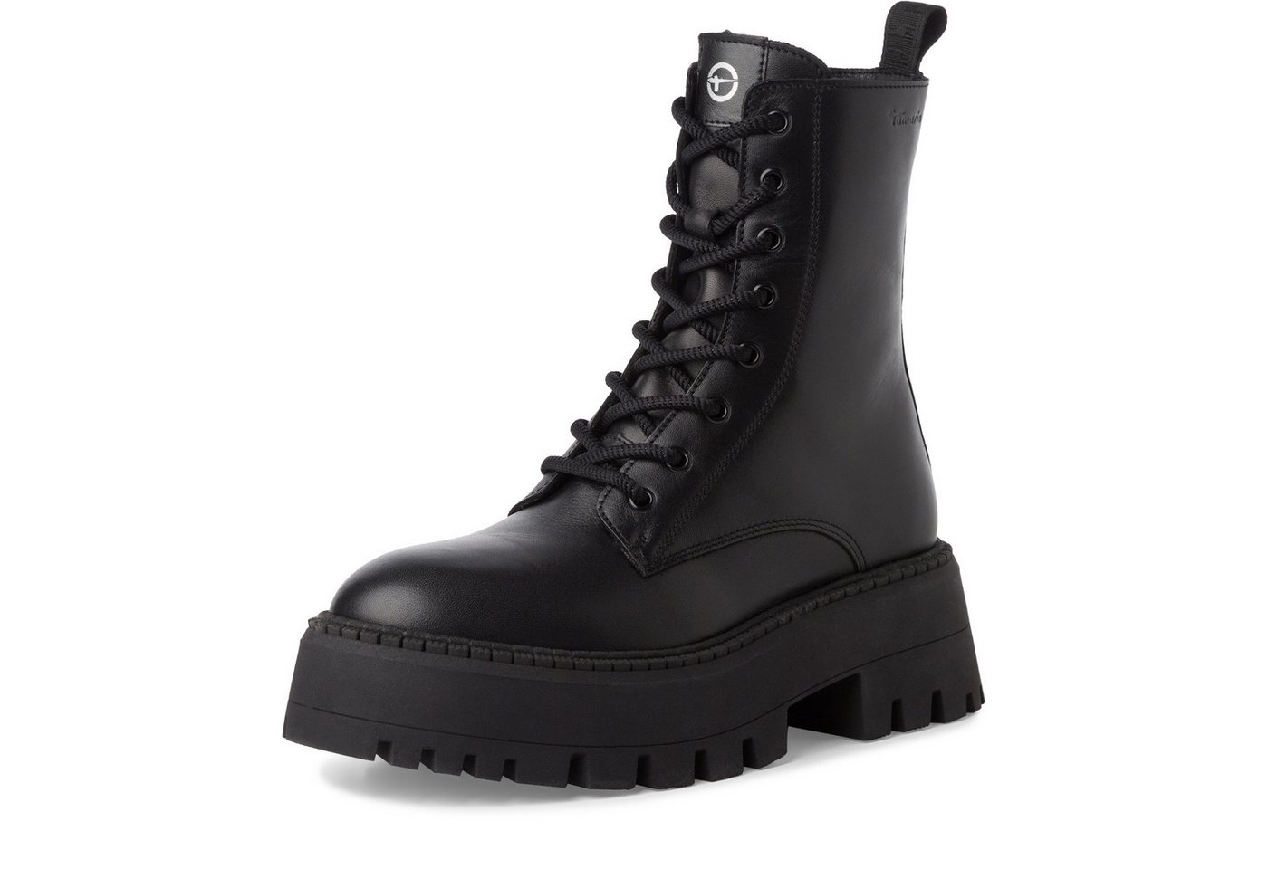 tamaris Schnürstiefelette, Blockabsatz, Plateau, Schnürboots mit Touch It-Ausstattung
