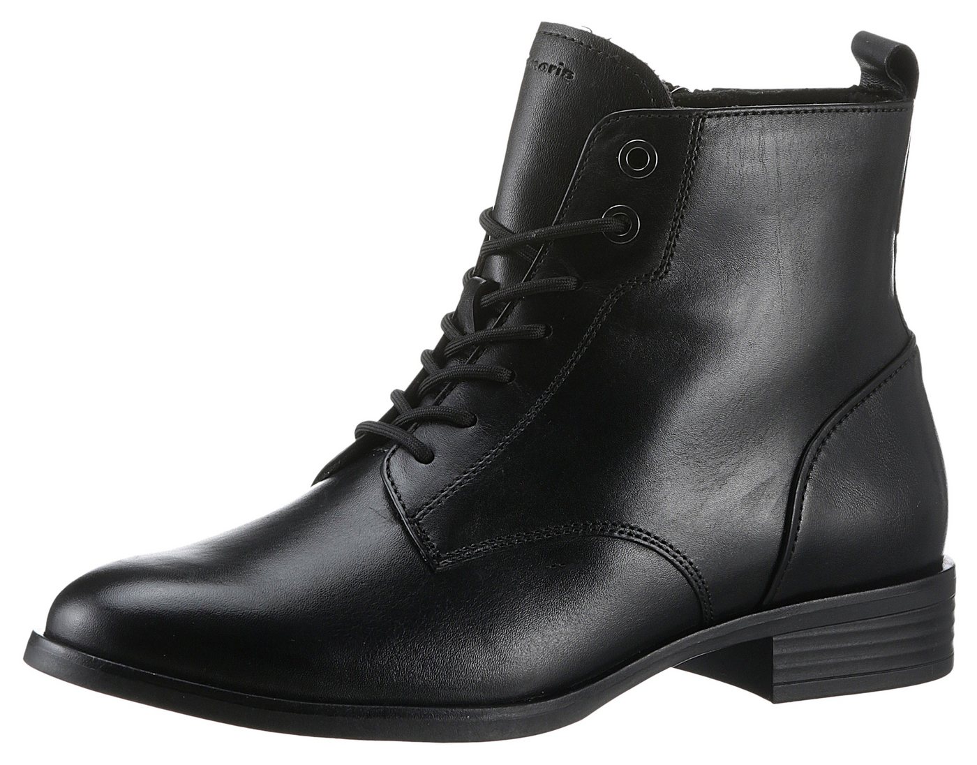 tamaris Schnürstiefelette, Blockabsatz, Schnürboots, Businessschuh mit Touch it-Ausstattung (schwarz)