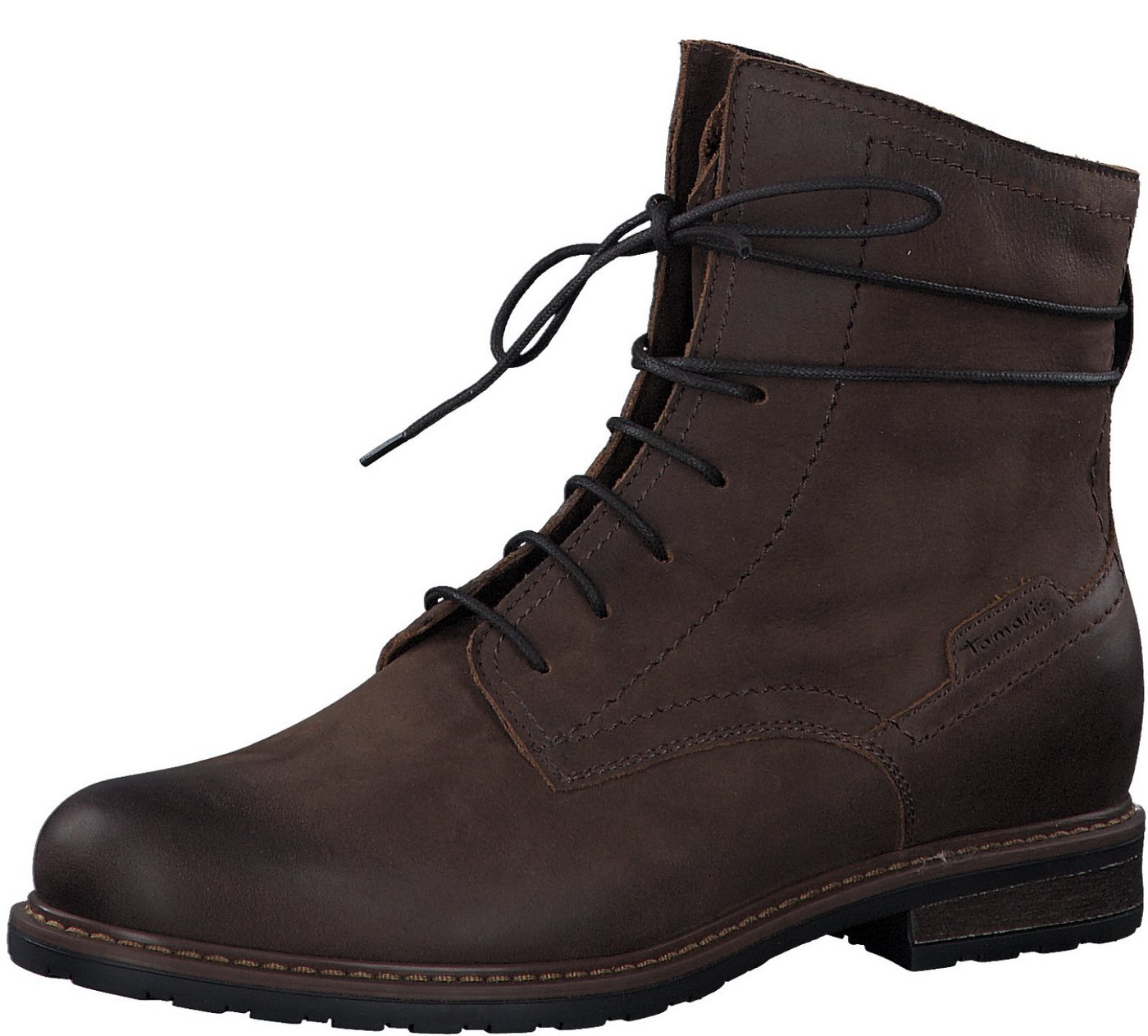 tamaris Schnürstiefelette Blockabsatz, Schnürboots mit Reißverschluss für den bequemen Einstieg