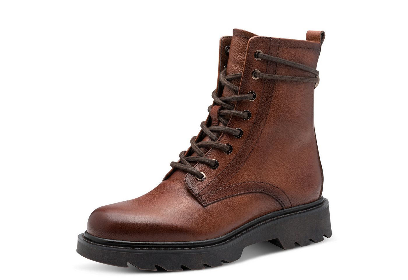 tamaris Schnürstiefelette, Blockabsatz, Schnürboots mit schaftumwickelnenden Schnürsenkeln