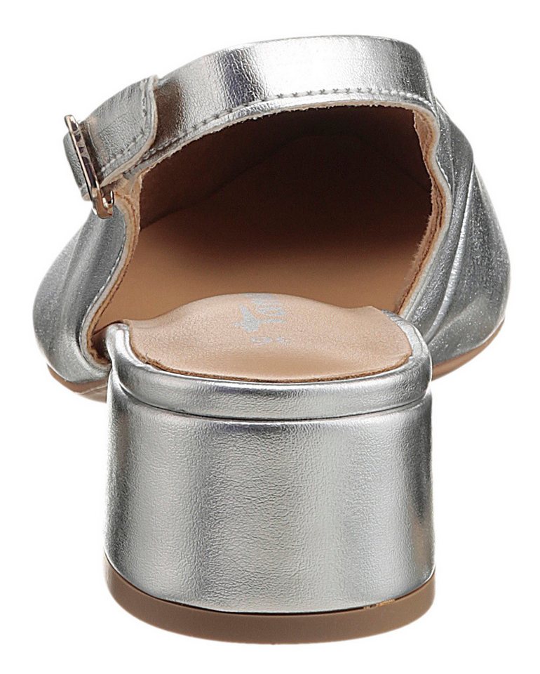 tamaris Slingpumps, Blockabsatz, Abendschuh, Businessschuh mit verstellbarer Schnalle