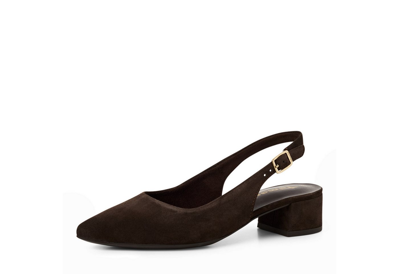 tamaris Slingpumps, Blockabsatz, Abendschuh, Sommerschuh mit verstellbarem Riemchen