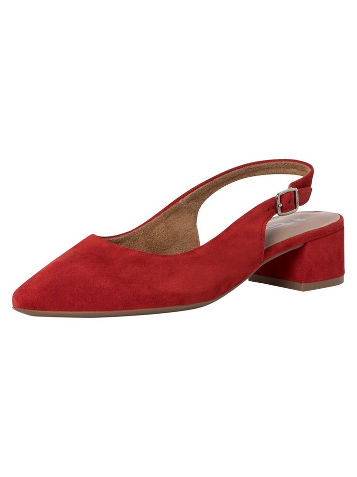 tamaris TOUCH-IT aus Leder Blockabsatz 1-29500-42 Slingpumps TOUCH-IT (rot)