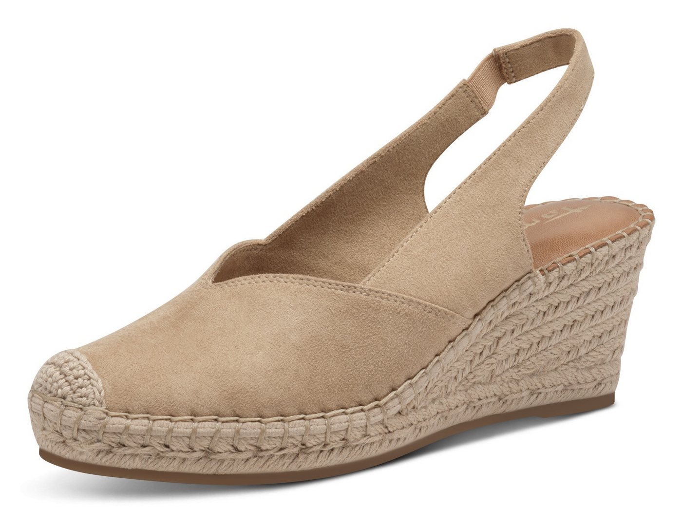 tamaris Slingpumps, Keilabsatz, Plateau, Sandale, Sommerschuh, in schmaler Form