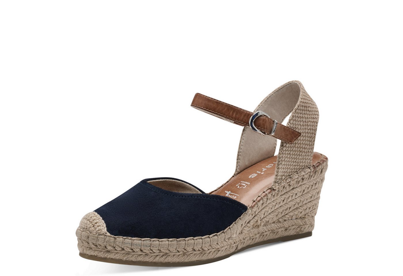 tamaris Slingpumps Sandalette, Riemchensandale mit Touch it-Ausstattung - schmale Form (blau)