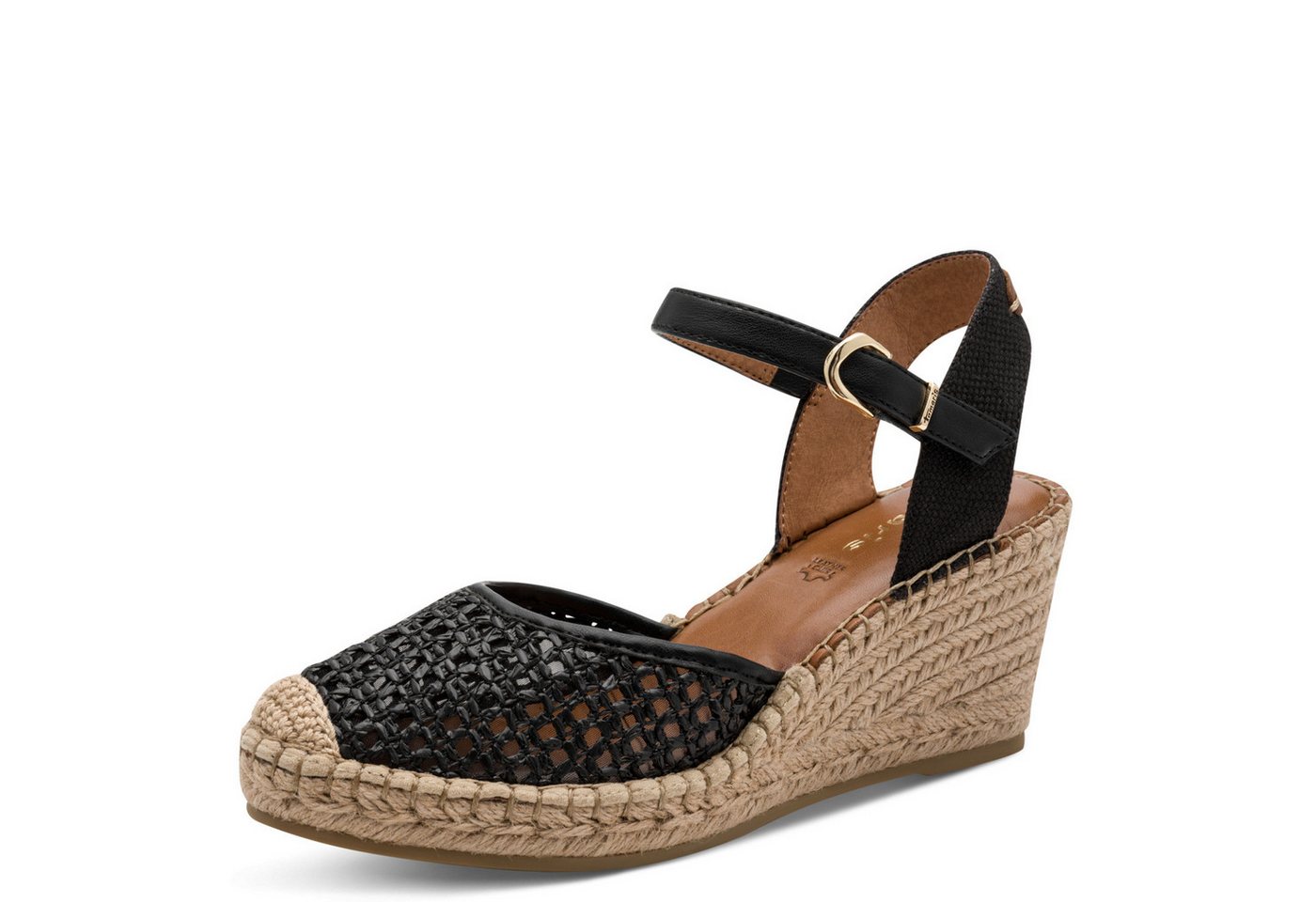 tamaris Slingpumps Sandalette, Riemchensandale mit Touch it-Ausstattung - schmale Form (schwarz)