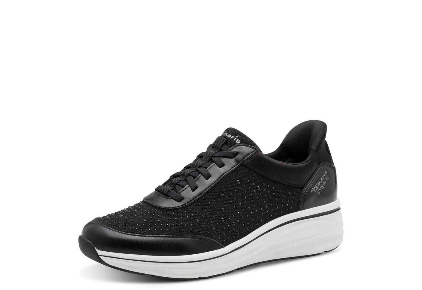 tamaris Slip-On Sneaker, Keilabsatz, Schlupfschuh, Freizeitschuh in veganer Verarbeitung