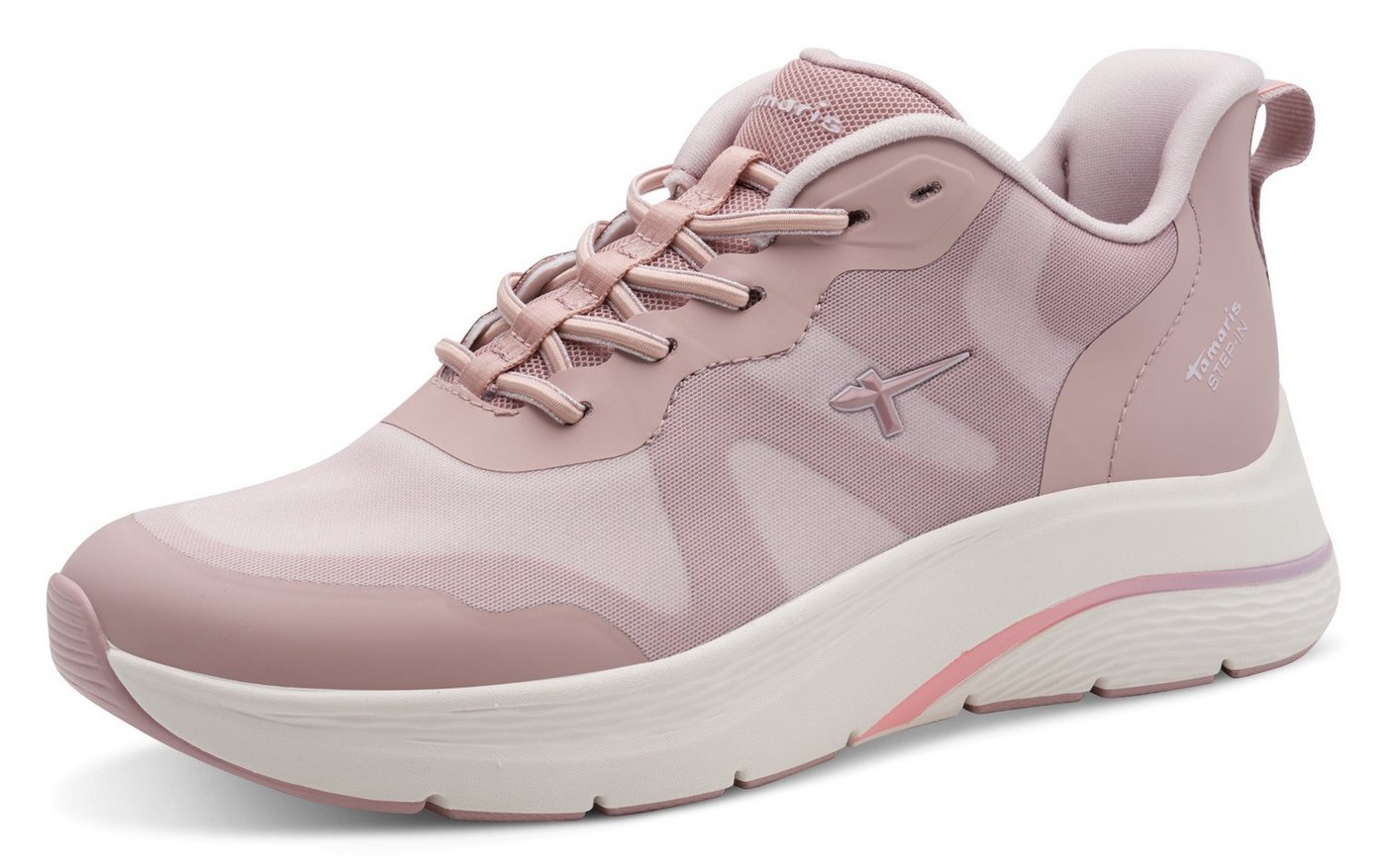 tamaris Slip-On Sneaker, Plateau, Freizeitschuh, Halbschuh, Slipper mit Kontrastbesatz