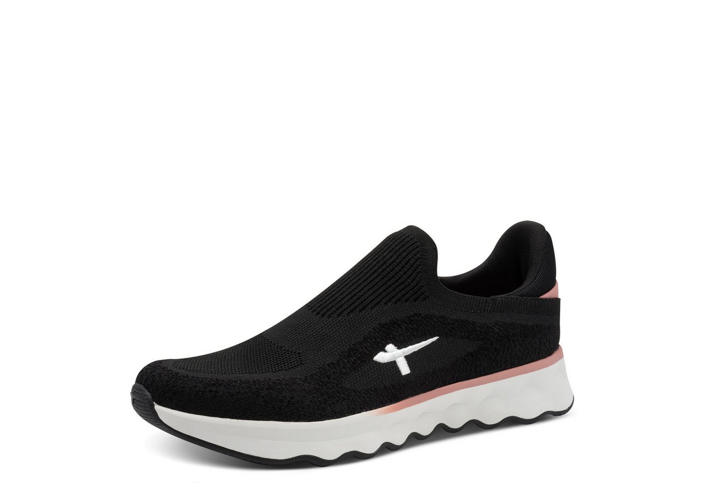 tamaris Slip-On Sneaker, Slipper, Halbschuh, Freizeitschuh mit Ortholite-Ausstattung (schwarz)