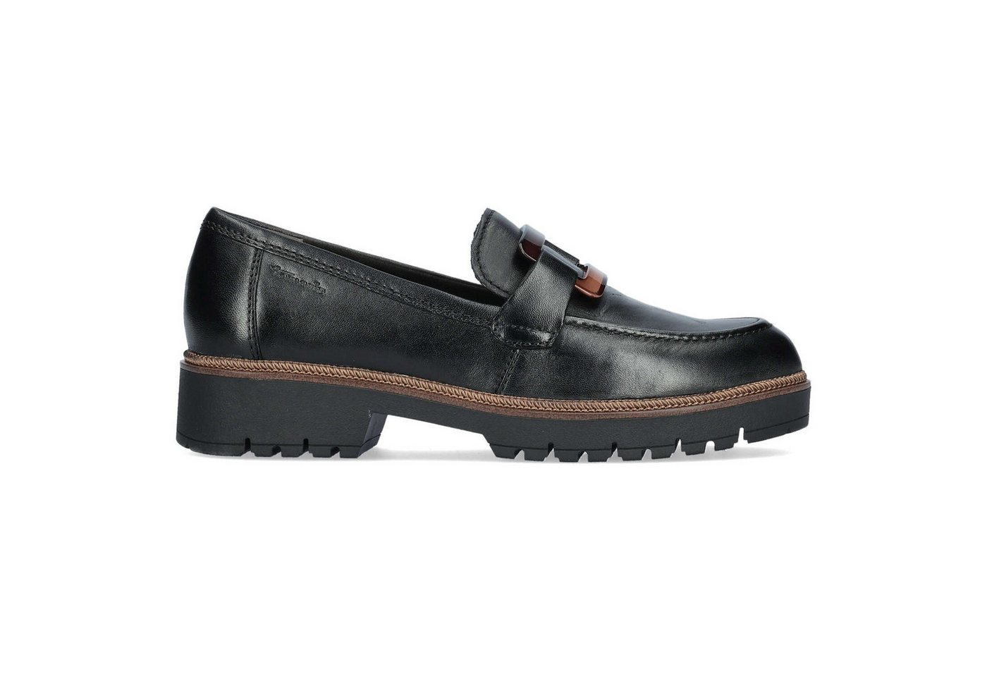 tamaris 24722/43 Black Leather Slipper