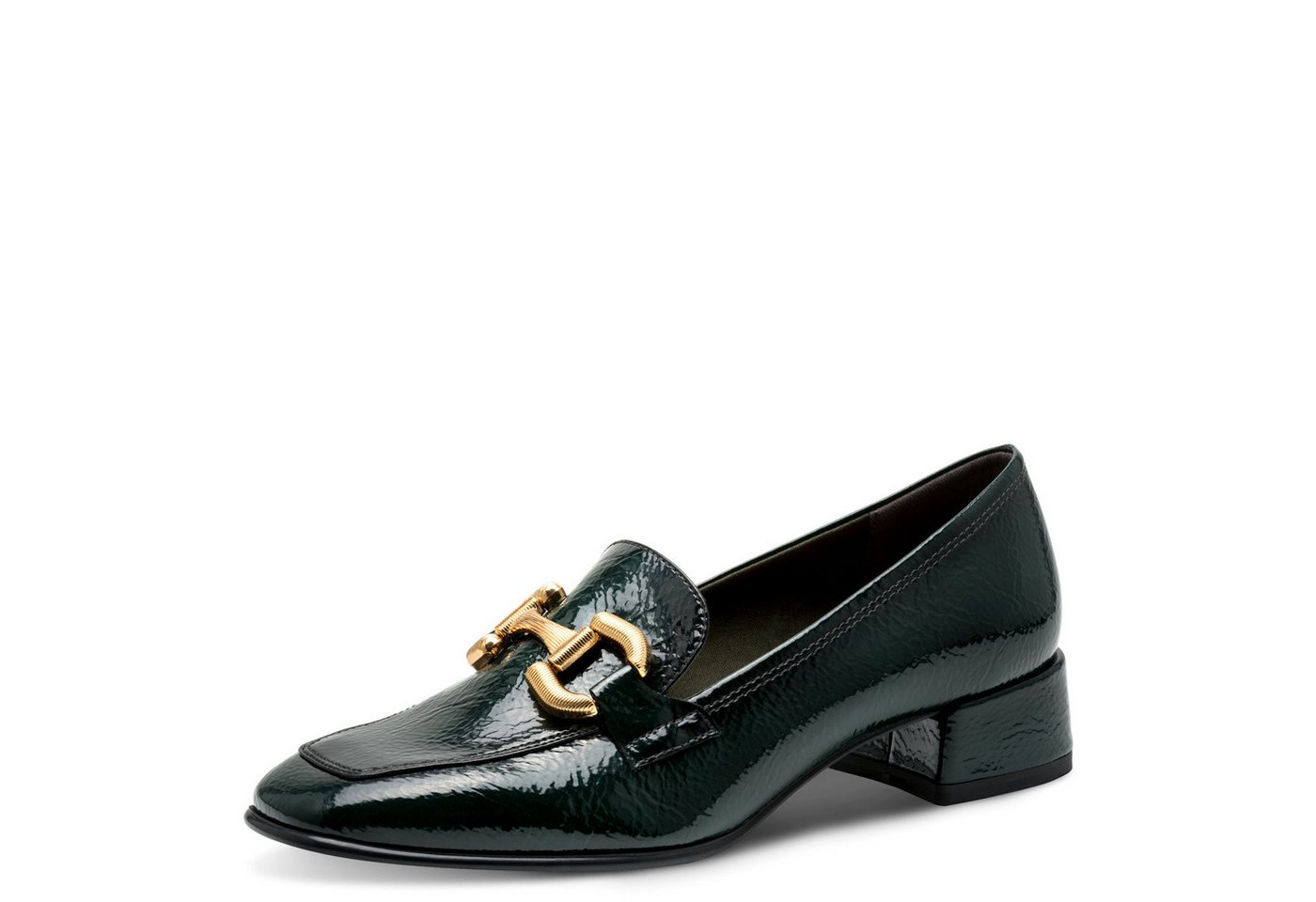 tamaris Slipper, Blockabsatz, Pumps, Businessschuh mit modischer Zierspange