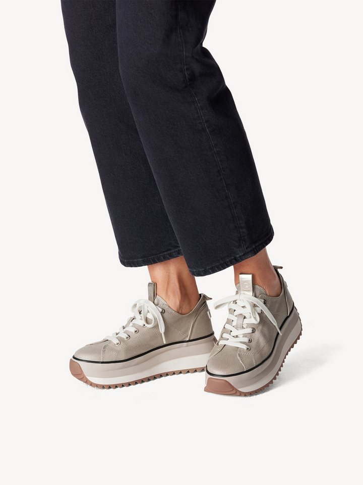 tamaris TOUCH-IT mit Schnürsenkel kein Absatz 1-23731-41 Sneaker TOUCH-IT (gold)