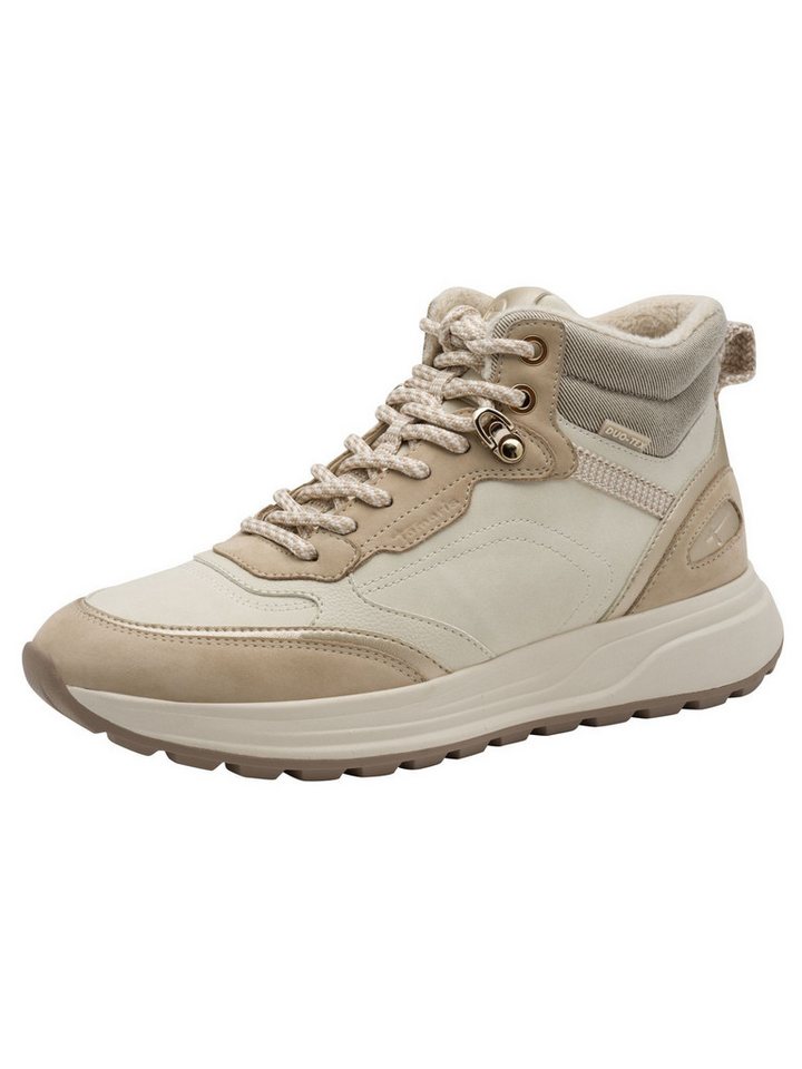 tamaris Duo-Tex, Removable Sock aus Leder kein Absatz Wedgesneaker Duo-Tex