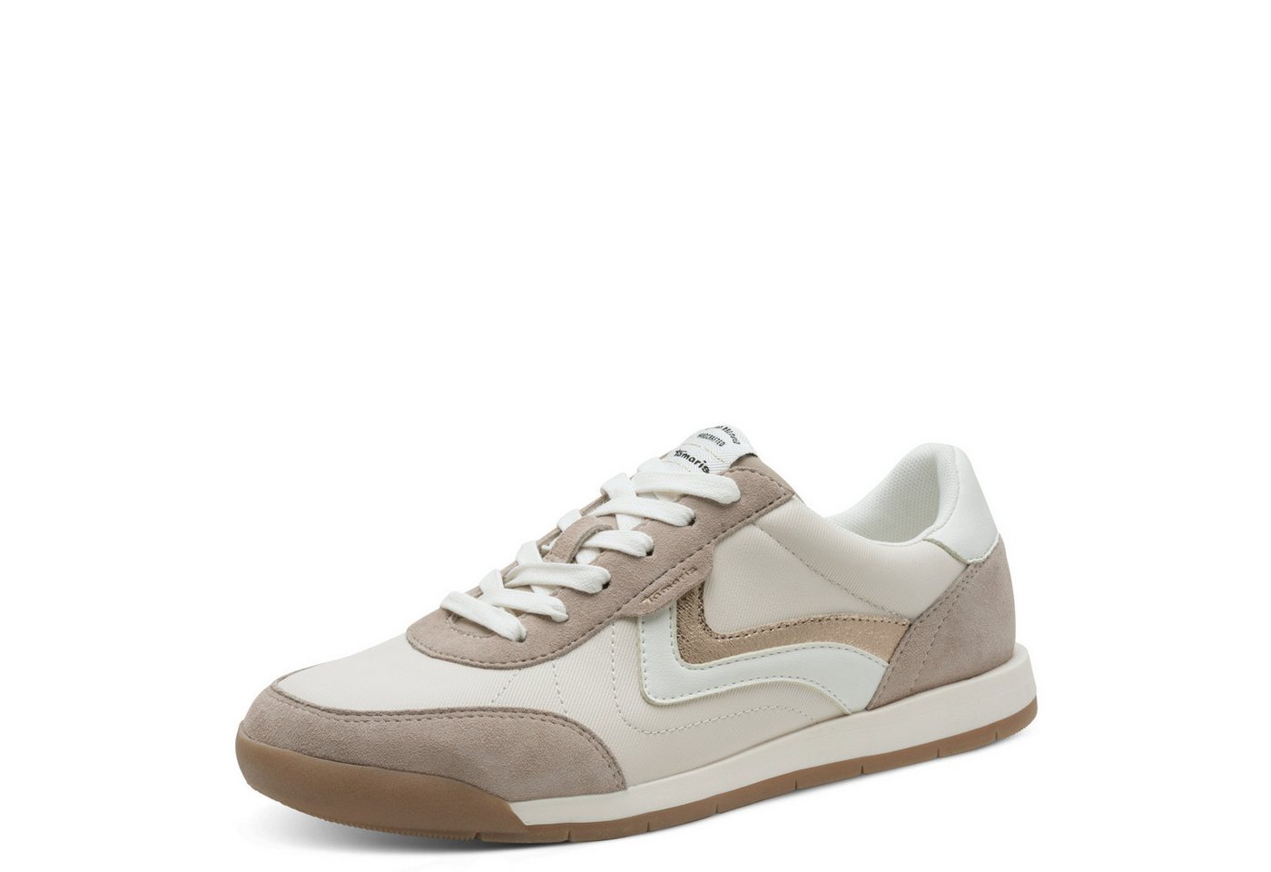 tamaris Sneaker, Freizeitschuh, Halbschuh, Schnürschuh, weich gepolsterter Schaftrand
