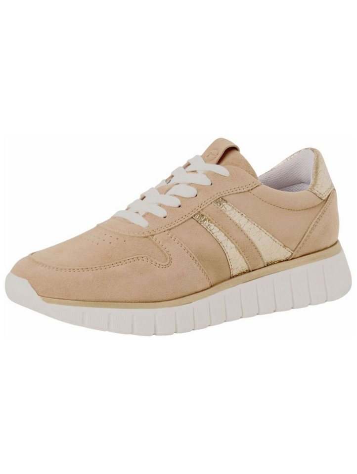 tamaris Sneaker Leder/Synthetik Sneaker (beige)
