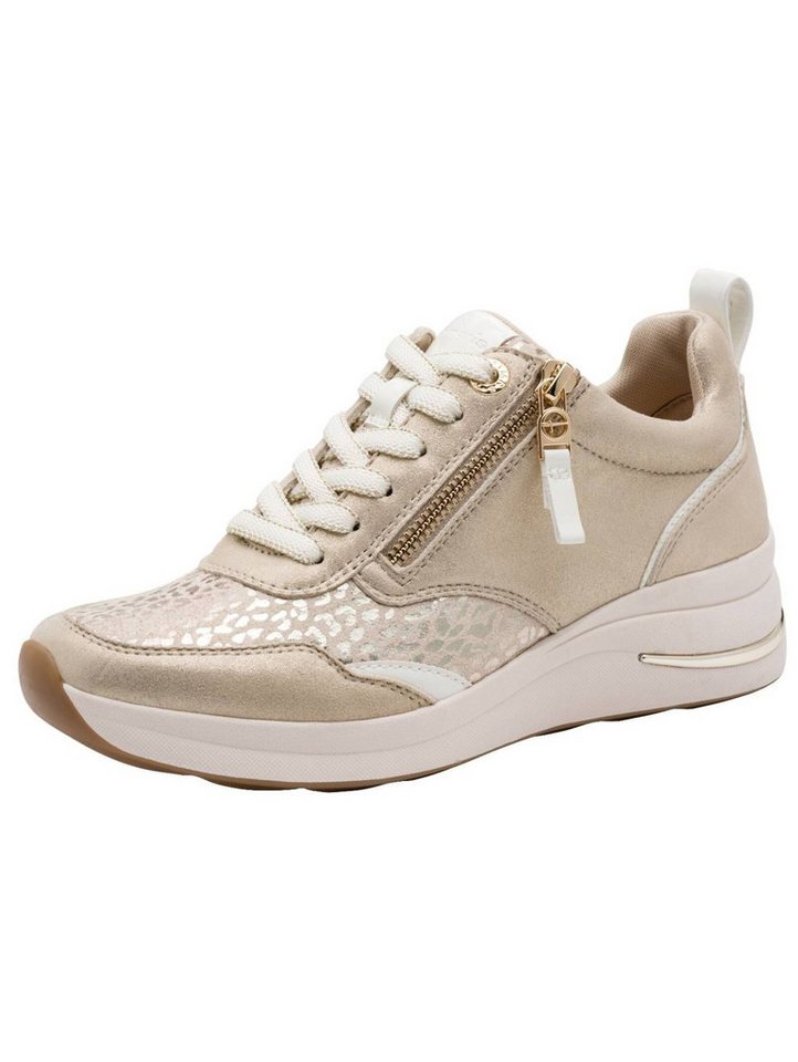 tamaris Sneaker Leder/Textil Sneaker (beige)