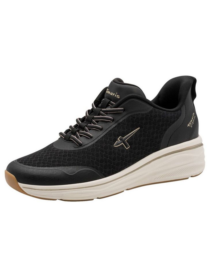 tamaris Sneaker Lederimitat/Textil Sneaker (schwarz)
