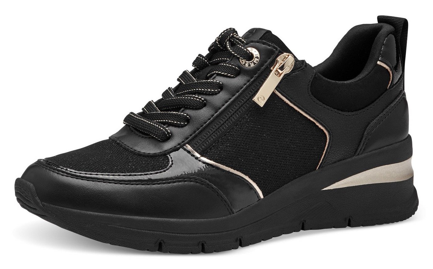 tamaris Sneaker mit Reißverschluss, Freizeitschuh, Halbschuh, Schnürschuh