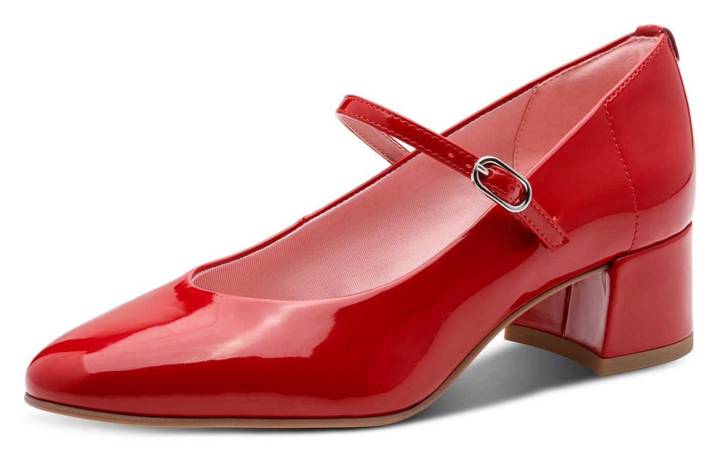 tamaris Spangenpumps, Blockabsatz, Abendschuh, Festtagsschuh mit verstellbarem Riemchen