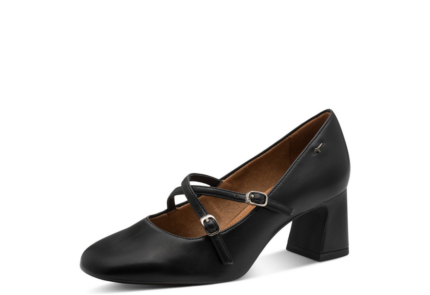 tamaris Spangenpumps, Blockabsatz, Abendschuh, Festtagsschuh mit verstellbaren Schnallen