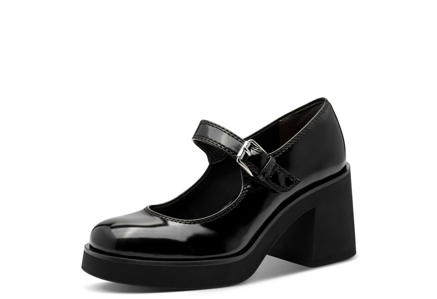 tamaris Spangenpumps, Blockabsatz, Partyschuh, Pumps in veganer Verarbeitung