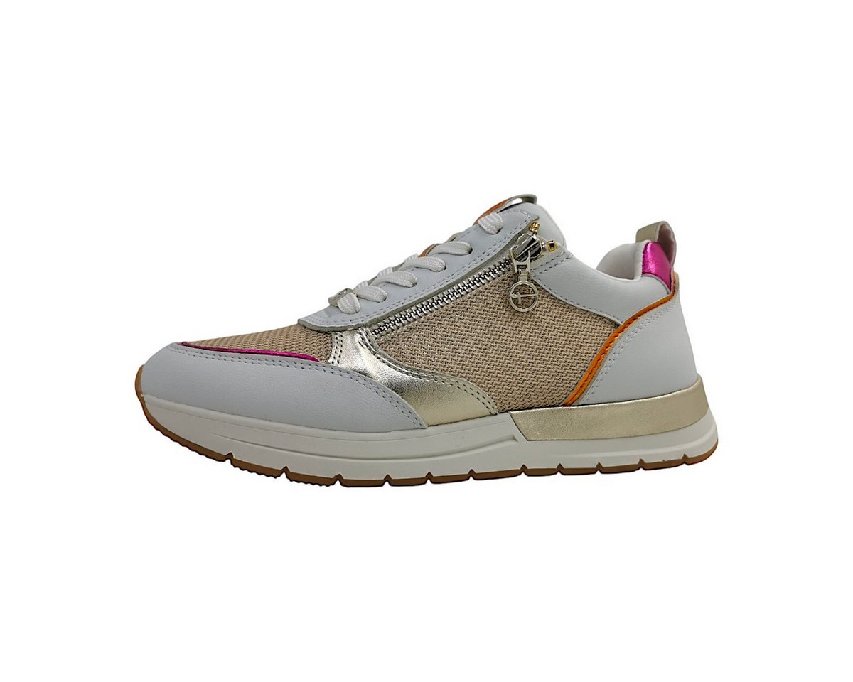 tamaris sportlicher Schnürer Schnürschuh (weiß)
