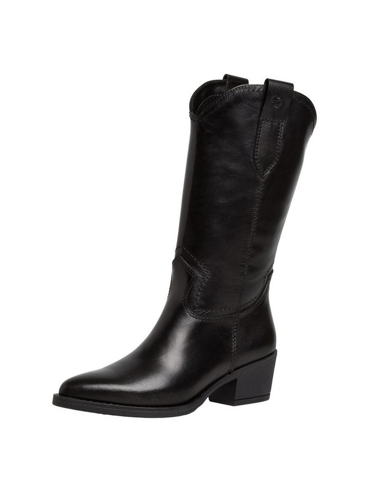 tamaris TOUCH-IT aus Leder Blockabsatz 1-25701-41 Stiefelette TOUCH-IT