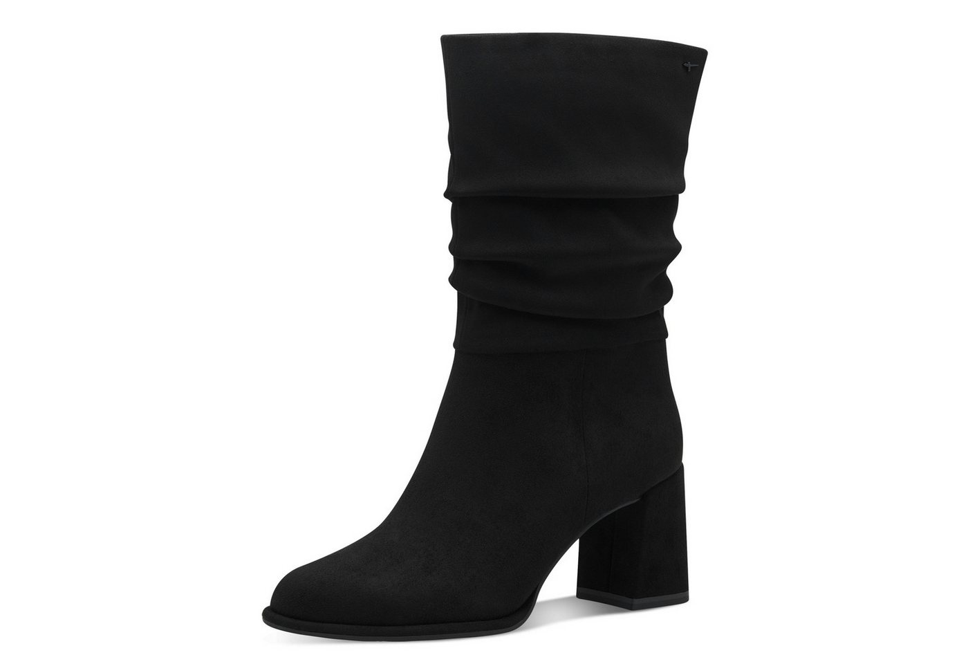 tamaris Stiefel, Blockabsatz, Kurzstiefel, in veganer Verarbeitung (schwarz)