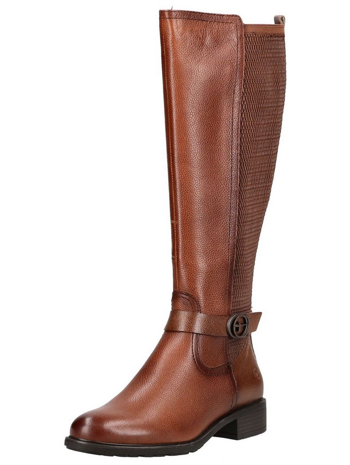tamaris Stiefel Leder/Synthetik Stiefel (braun)